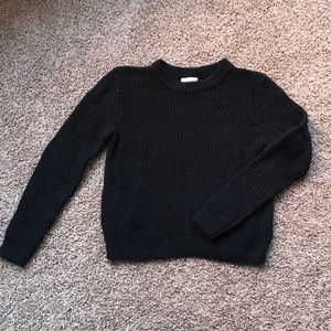 Cable-knit sweater